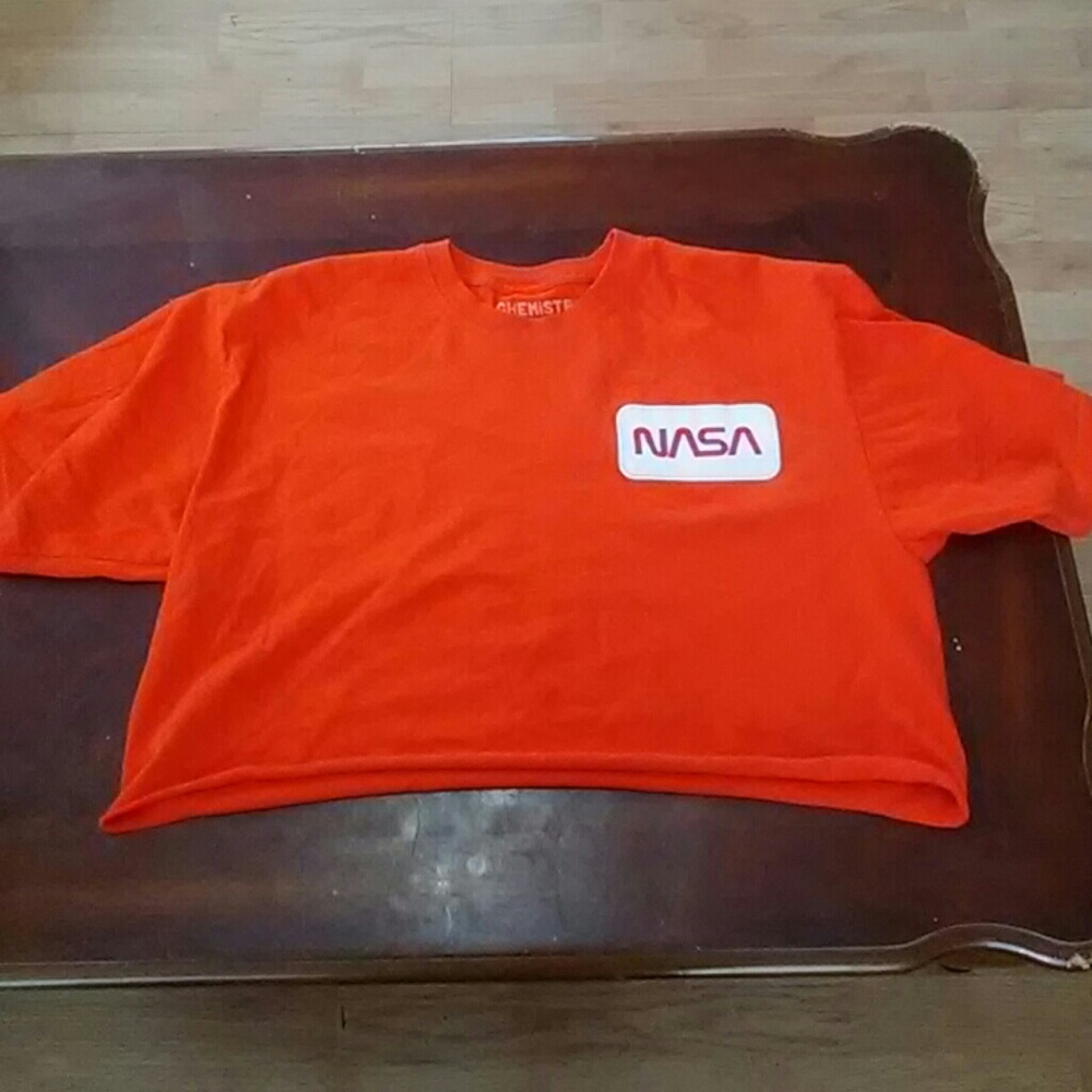 Orange NASA crop top